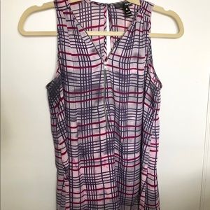 Aqua Sleeveless Shirt, S